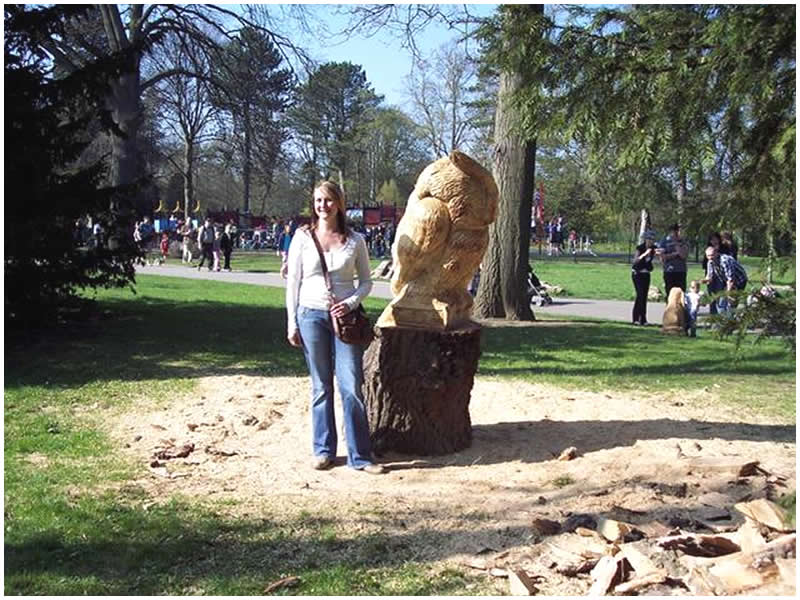 picture of owl carving