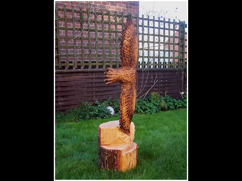 picture of eagle carving
