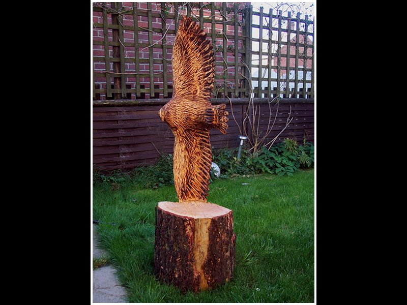 picture of eagle carving