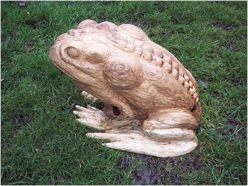 picture of frog and toad carving