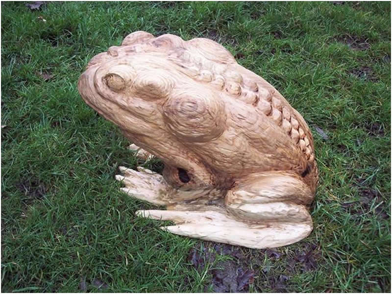 picture of frog and toad carving