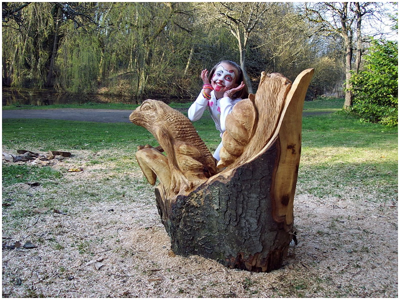 picture of pond carving