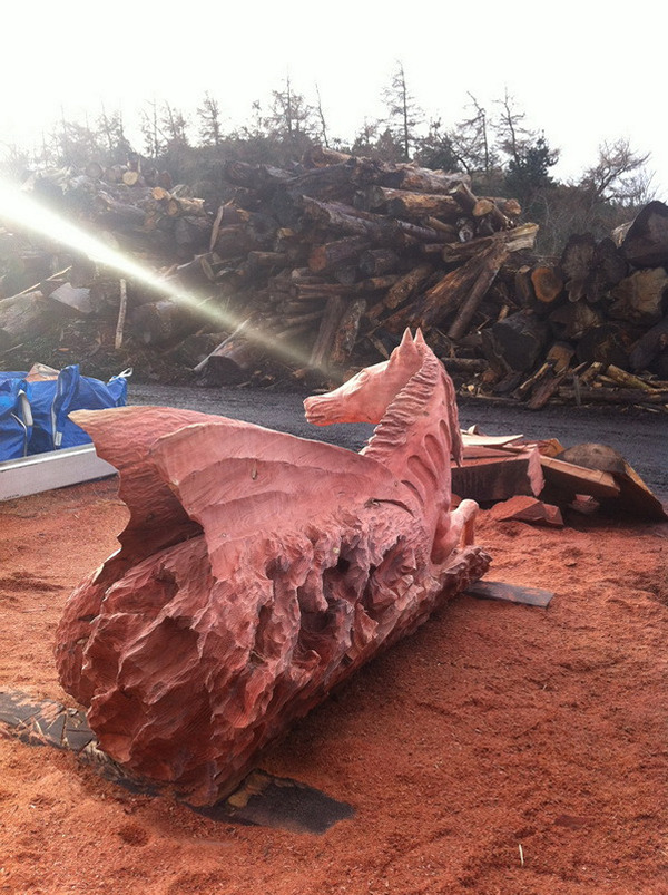 Chainsaw carving