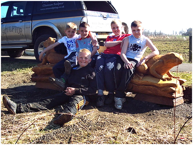 picture of bench carving