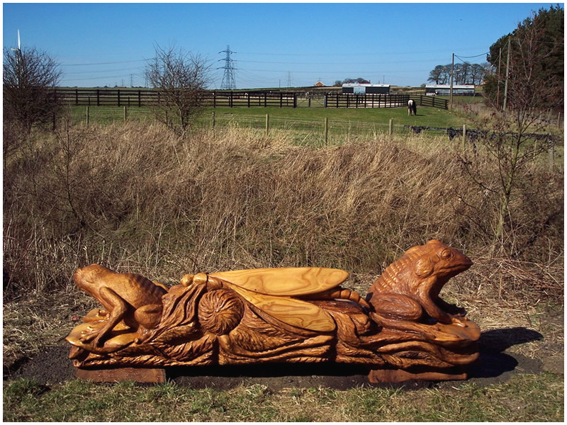 picture of bench carving