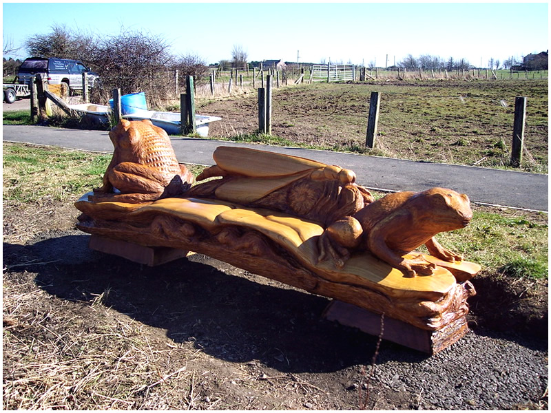 picture of bench carving