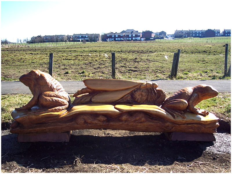 picture of bench carving