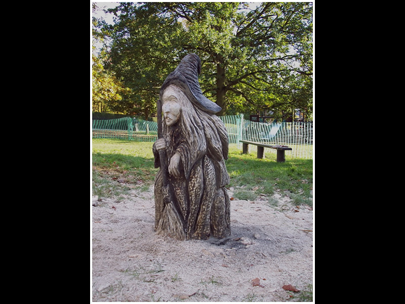 picture of witch carving