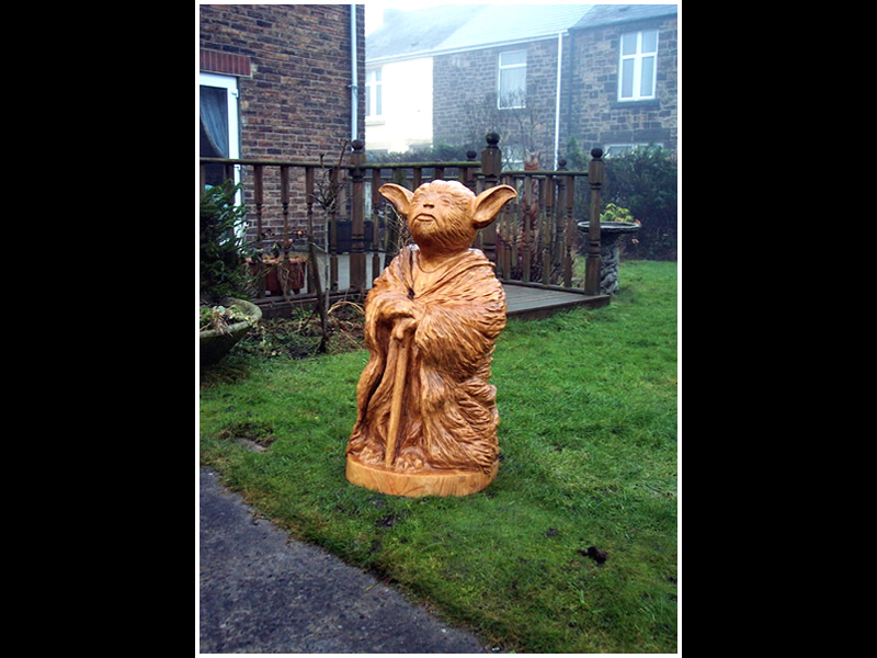 picture of yoda carving