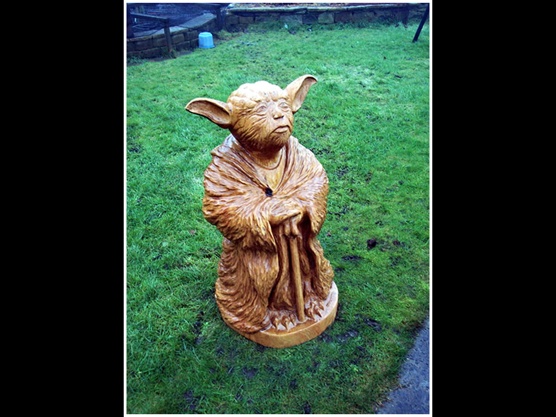 picture of yoda carving