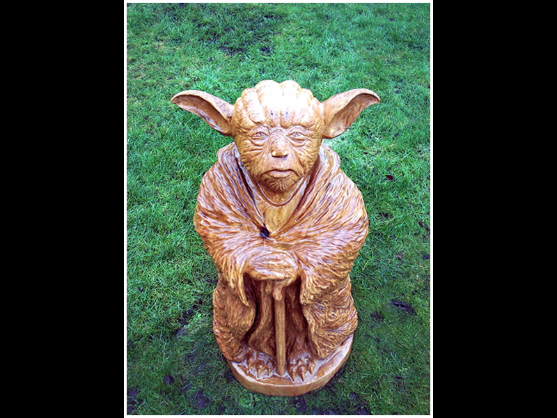 picture of yoda carving